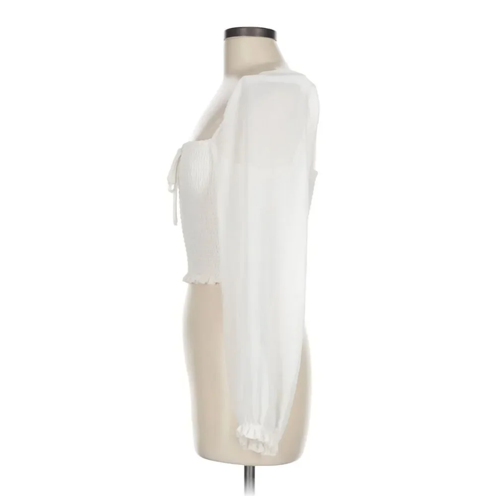 Aritzia Wilfred Saga Blouse in Light Birch EUC